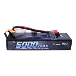 GA50C50002SDHC24 Gens Ace 5000mAh 7.4V 50C 2S1P HardCase Lipo Battery Pack 24# With Deans Plug