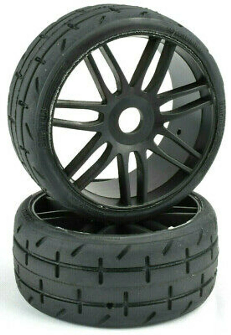 GRP TYRES GTX01-S1 GRP 1:8 GT T01 REVO S1 XXSoft Belted Tire W/ Spoked Black Wheel (2) 1 GRP TYRES GTX01-S1 GRP 1:8 GT T01 REVO S1 XXSoft Belted Tire W/ Spoked Black Wheel (2)