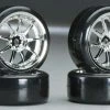 INTC23244 Integy Type V Complete Wheel/Tire Set Drift Racing