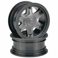 JCO3379B JConcepts Dragon 2.6" Mega Trck Whl W/Adpt Discs Black