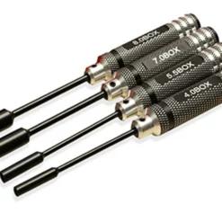 GRAVES RC HOBBIES KT-T009 Black Zinc Hexagonal Sleeve (4pcs)