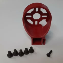 MRCOMM-RED MILLENNIUM RC ABS/NYLON OUTRUNNER MOTOR MOUNT, RED