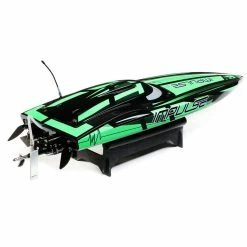 PRO BOAT PRB08037T1 ProBoat Impulse 32" Brushless Deep-V RTR With Smart, Black/Green -AIRPLANES SHOP prb08037t1 3 74786.1666283590