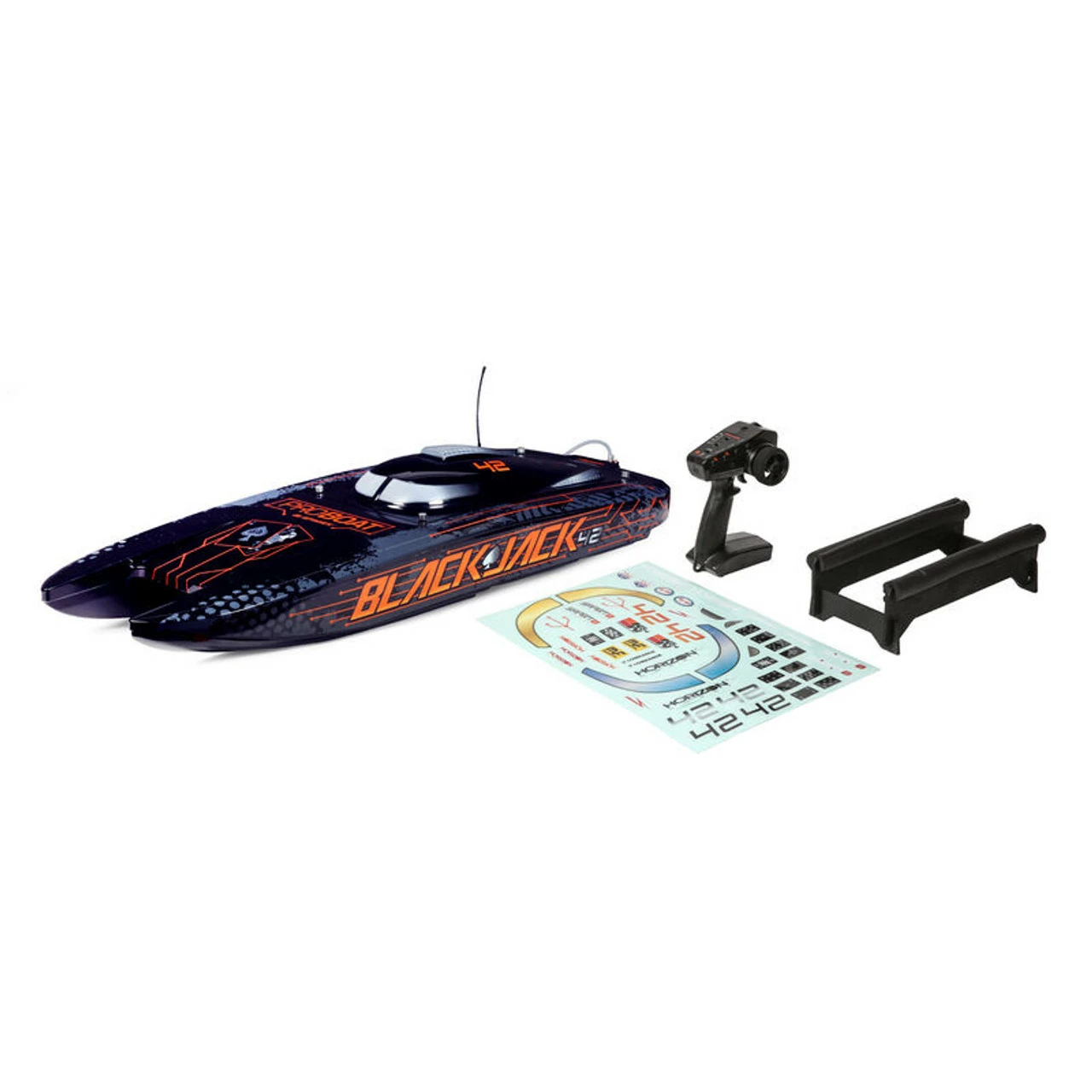 PRB08043T1 PRO BOAT Blackjack 42" 8S Brushless Catamaran RTR: Black/Orange 9 PRB08043T1 PRO BOAT Blackjack 42" 8S Brushless Catamaran RTR: Black/Orange - Image 9