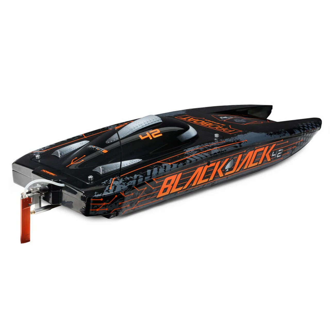 PRB08043T1 PRO BOAT Blackjack 42" 8S Brushless Catamaran RTR: Black/Orange 6 PRB08043T1 PRO BOAT Blackjack 42" 8S Brushless Catamaran RTR: Black/Orange - Image 6