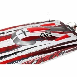 PRB08043T2 PRO BOAT Blackjack 42" 8S Brushless Catamaran RTR: White/Red -AIRPLANES SHOP prb08043t2 11 85368.1666283526