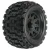 PRO1012710 PRO-LINE Badlands MX38 3.8" Mounted Raid MT Tires, 8x32 17mm (F/R)