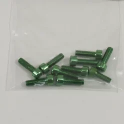 GRAVES RC HOBBIES SCREWALM3X10G Graves RC M3x10mm Aluminum Socket Screw 10pc, Green