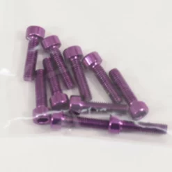 GRAVES RC HOBBIES SCREWALM3X12P Graves RC M3x12mm Aluminum Socket Screw 10pc, Purple