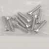 GRAVES RC HOBBIES SCREWALM3X12SL Graves RC M3x12mm Aluminum Socket Screw 10pc, Silver