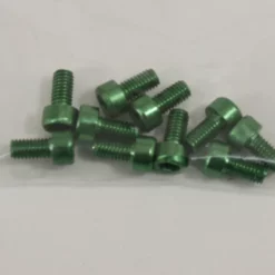 GRAVES RC HOBBIES SCREWALM3X6G Graves RC M3x6mm Aluminum Socket Screw 10pc, Green