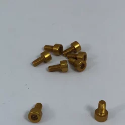 GRAVES RC HOBBIES SCREWALUM3X6YEL-7 Graves RC 7075 Aluminum Socket Screw M3x6mm, Yellow 8pc