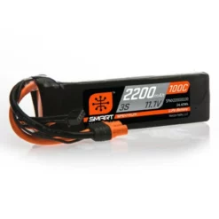 SPMX22003S100 Spektrum 2200mAh 3S 11.1V 100C Smart LiPo Battery; IC3
