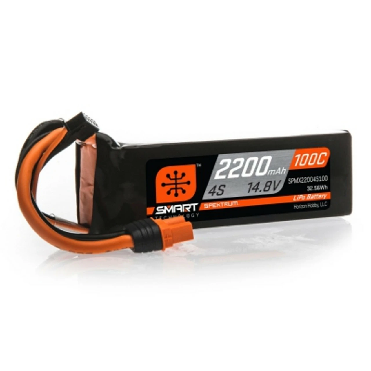 SPMX22004S100 Spektrum 2200mAh 4S 14.8V 100C Smart LiPo Battery; IC3 1 SPMX22004S100 Spektrum 2200mAh 4S 14.8V 100C Smart LiPo Battery; IC3