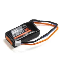 SPMX3002S30 SPEKTRUM 7.4V 300mAh 2S 30C LiPo Battery: PH