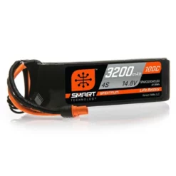 SPMX32004S100 Spektrum 14.8V 3200mAh 4S 100C Smart LiPo Battery, IC3