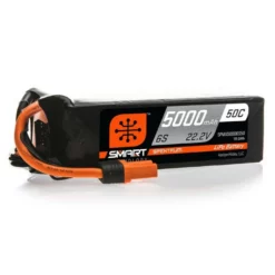 SPMX50006S50 Spektrum 22.2V 5000mAh 6S 50C Smart LiPo Battery, IC5