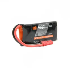 SPMX8001S30 Spektrum 800mAh 1S 3.7V 30C LiPo Battery, JST