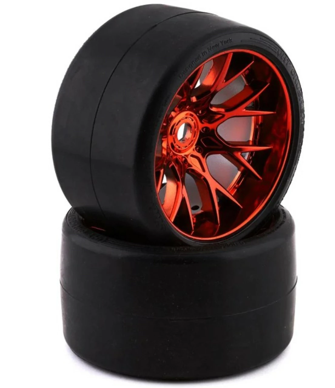 SRC1003RC Sweep VHT Crusher Pre-Mounted Monster Truck Belted Slick Tires (Red) (2) (1/2 Offset) W/17mm Hex 1 SRC1003RC Sweep VHT Crusher Pre-Mounted Monster Truck Belted Slick Tires (Red) (2) (1/2 Offset) W/17mm Hex