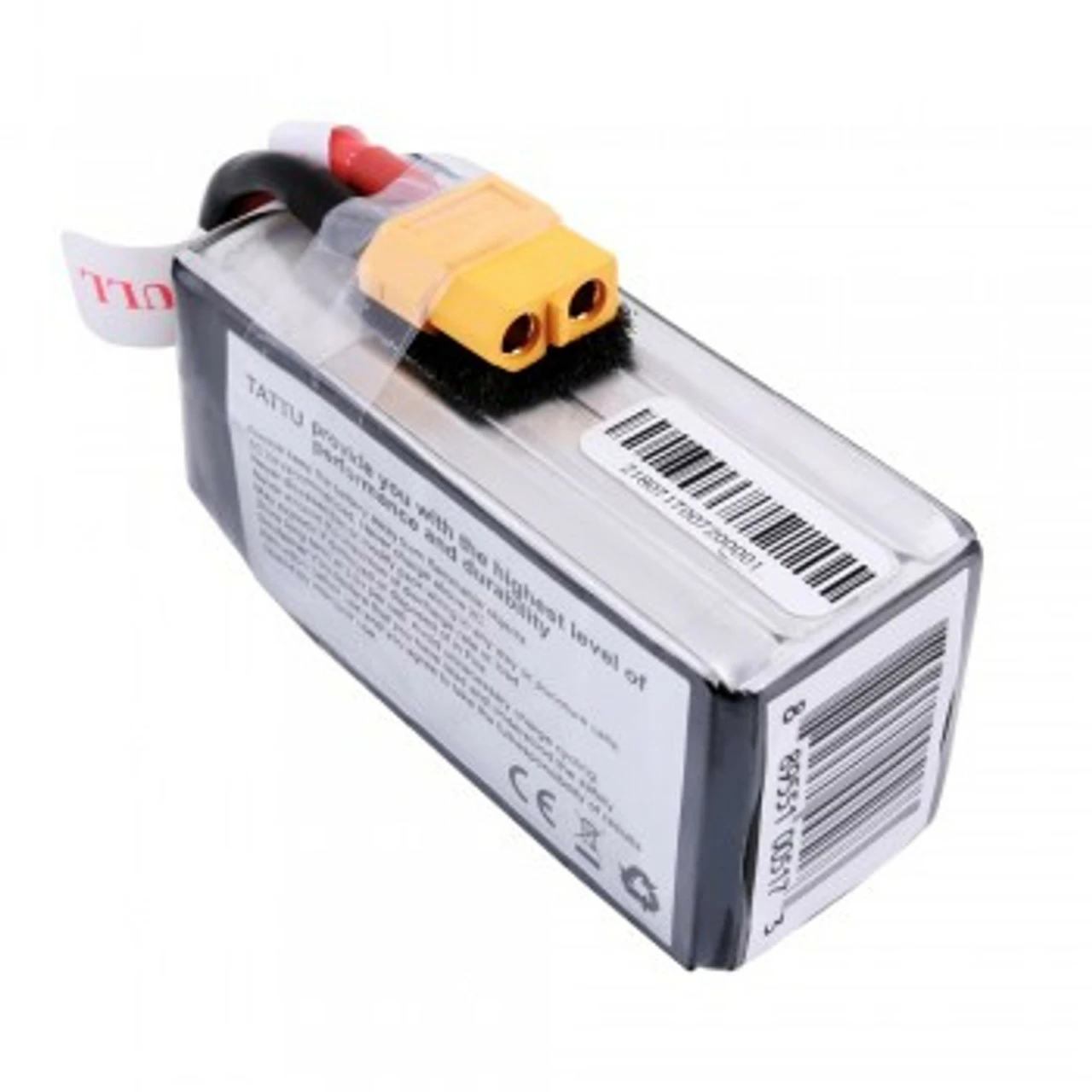 TAT100C13004SXT60 Tattu FunFly 1300mAh 100C 14.8V 4S1P Lipo Battery Pack With XT60 Plug 2 TAT100C13004SXT60 Tattu FunFly 1300mAh 100C 14.8V 4S1P Lipo Battery Pack With XT60 Plug - Image 2