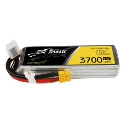 TAT45C37004SXT60 Tattu 3700mAh 45C 14.8V 4S1P Lipo Battery Pack With XT60 Plug