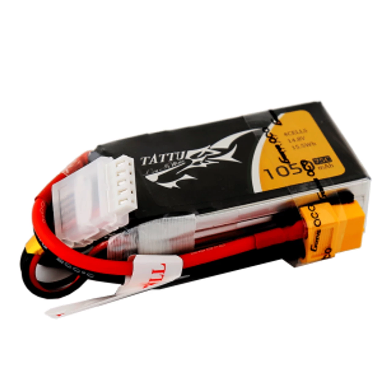 TAT75C10504S Tattu 1050mAh 14.8V 75C 4S1P Lipo Battery Pack With XT60 Plug 1 TAT75C10504S Tattu 1050mAh 14.8V 75C 4S1P Lipo Battery Pack With XT60 Plug