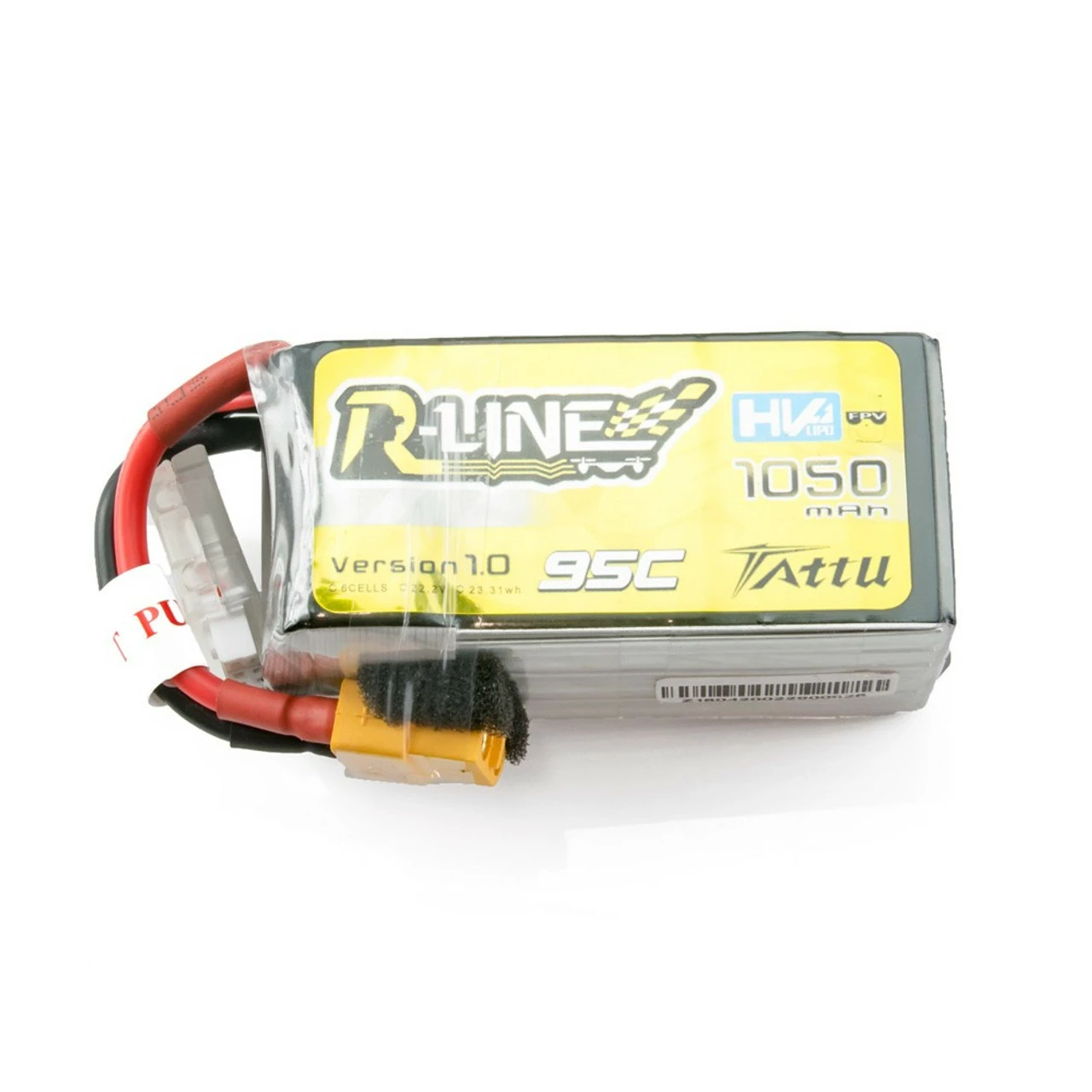 TAT95C10506SRLXT60 Tattu R-Line 1050mAh 95C 6S1P Lipo Battery Pack With XT60 Plug 3 TAT95C10506SRLXT60 Tattu R-Line 1050mAh 95C 6S1P Lipo Battery Pack With XT60 Plug - Image 3