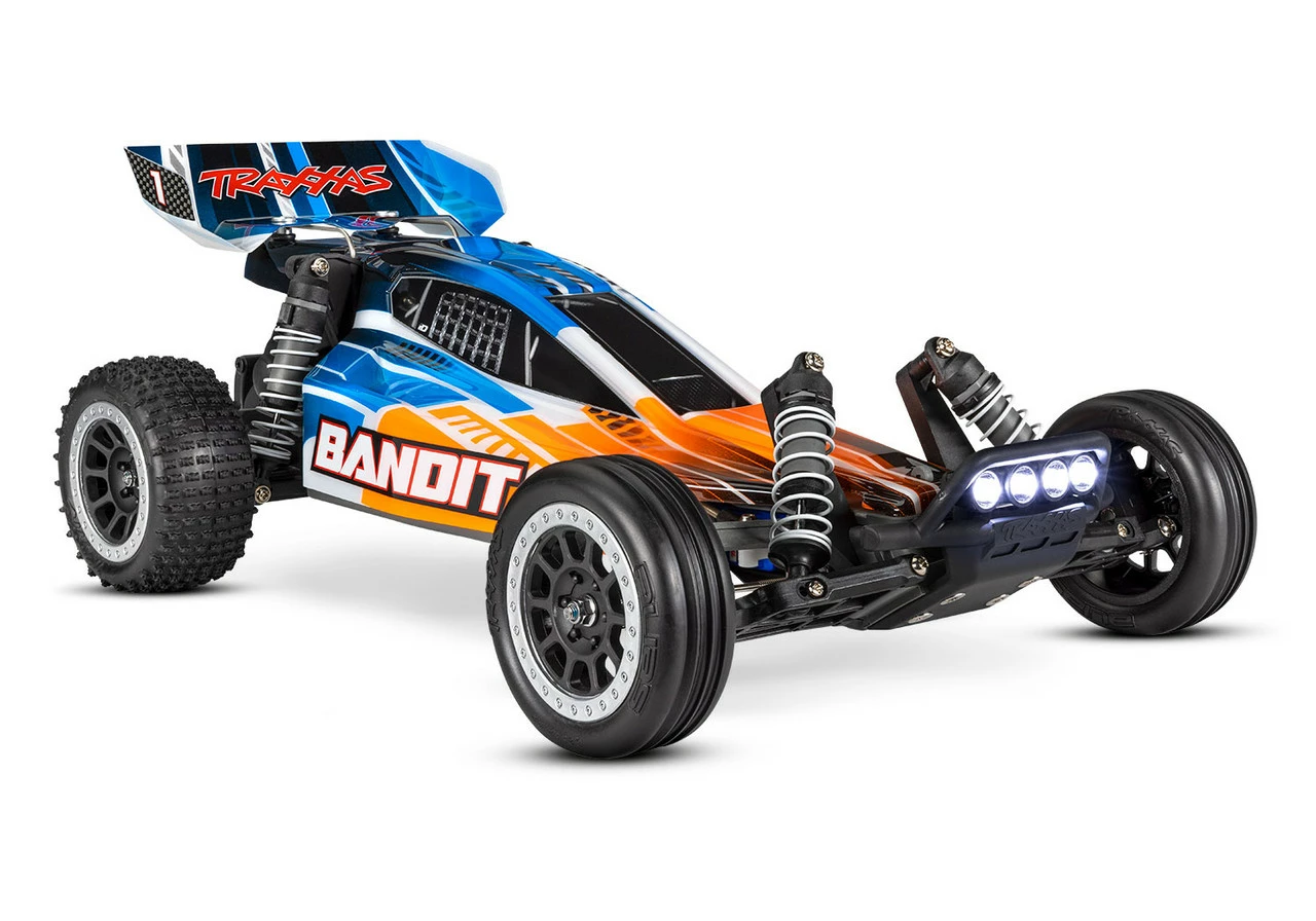 TRA24054-61ORG Traxxas Bandit 1/10 RTR 2WD Electric Buggy W/LED Lights W/XL-5 ESC, TQ 2.4GHz Radio, Battery & DC Charger - Orange 1 TRA24054-61ORG Traxxas Bandit 1/10 RTR 2WD Electric Buggy W/LED Lights W/XL-5 ESC, TQ 2.4GHz Radio, Battery & DC Charger - Orange