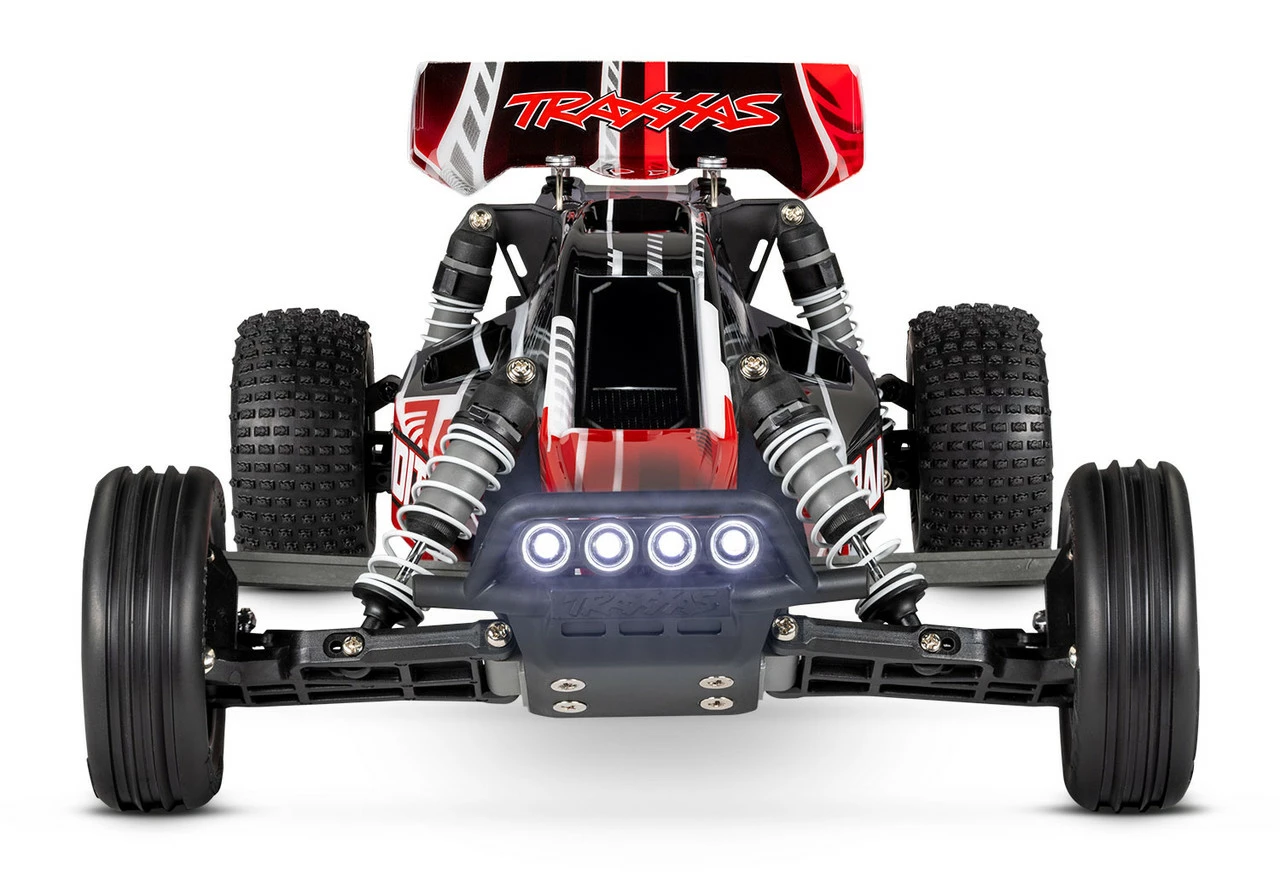 TRA24054-61RBLK Traxxas Bandit 1/10 RTR 2WD Electric Buggy W/LED Lights W/XL-5 ESC, TQ 2.4GHz Radio, Battery & DC Charger - Red/Black 2 TRA24054-61RBLK Traxxas Bandit 1/10 RTR 2WD Electric Buggy W/LED Lights W/XL-5 ESC, TQ 2.4GHz Radio, Battery & DC Charger - Red/Black - Image 2