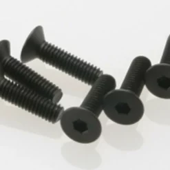 TRA2546 TRAXXAS SCREWS, 4X15MM COUNTERSUNK MACHINE HEX DRIVE (6)