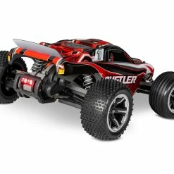 TRA37054-61RED TRAXXAS Rustler 1/10 RTR Stadium Truck W/ LED Lights, XL-5 ESC, TQ 2.4GHz Radio, Battery & Charger - Red -AIRPLANES SHOP tra37054 61red 2 04221.1666283749