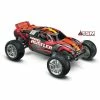 TRA44096-3SILRED Traxxas 1/10 Nitro Rustler 2WD RTR TQ/TSM Silver/Red
