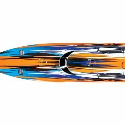 TRA57076-4ORG Traxxas Spartan Brushelss TSM TQI RTR Boat - Orange -AIRPLANES SHOP tra57076 4org 2 17507.1666283309