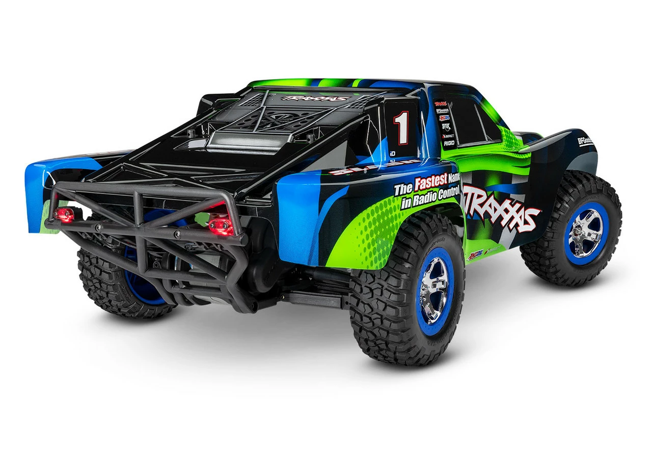 TRA58034-61GRN TRAXXAS Slash 1/10 RTR Short Course Truck W/ LED Lights, TQ 2.4GHz Radio, Battery And DC Charger - Green 4 TRA58034-61GRN TRAXXAS Slash 1/10 RTR Short Course Truck W/ LED Lights, TQ 2.4GHz Radio, Battery And DC Charger - Green - Image 4
