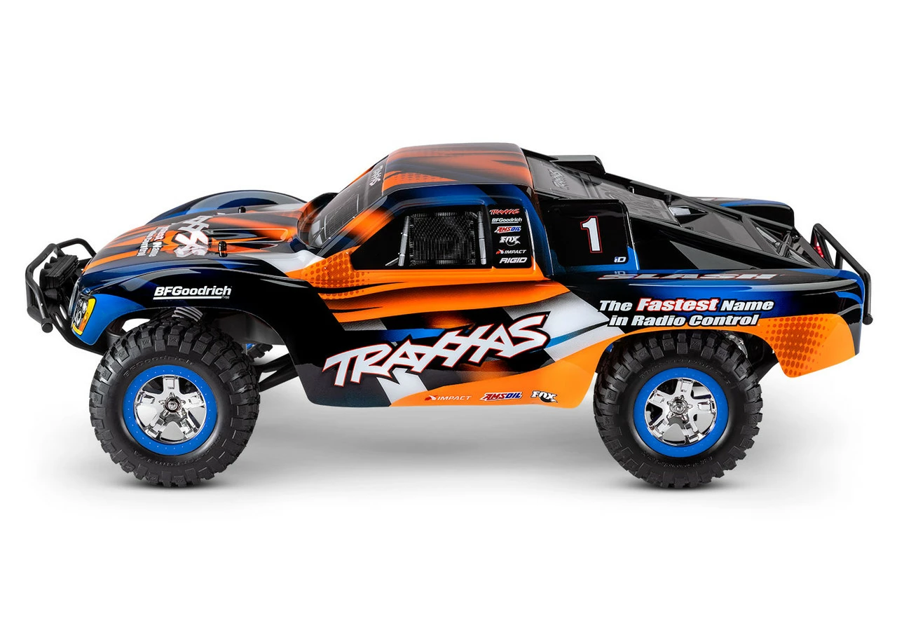 TRA58034-61ORG TRAXXAS Slash 1/10 RTR Short Course Truck W/ LED Lights, TQ 2.4GHz Radio, Battery And DC Charger - Orange 3 TRA58034-61ORG TRAXXAS Slash 1/10 RTR Short Course Truck W/ LED Lights, TQ 2.4GHz Radio, Battery And DC Charger - Orange - Image 3