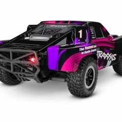 TRA58034-61PNK TRAXXAS Slash 1/10 RTR Short Course Truck W/ LED Lights, TQ 2.4GHz Radio, Battery And DC Charger - Pink -AIRPLANES SHOP tra58034 61pnk 2 33019.1666283756