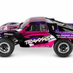 TRA58034-61PNK TRAXXAS Slash 1/10 RTR Short Course Truck W/ LED Lights, TQ 2.4GHz Radio, Battery And DC Charger - Pink -AIRPLANES SHOP tra58034 61pnk 4 74079.1666283756