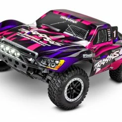 TRA58034-61PNK TRAXXAS Slash 1/10 RTR Short Course Truck W/ LED Lights, TQ 2.4GHz Radio, Battery And DC Charger - Pink