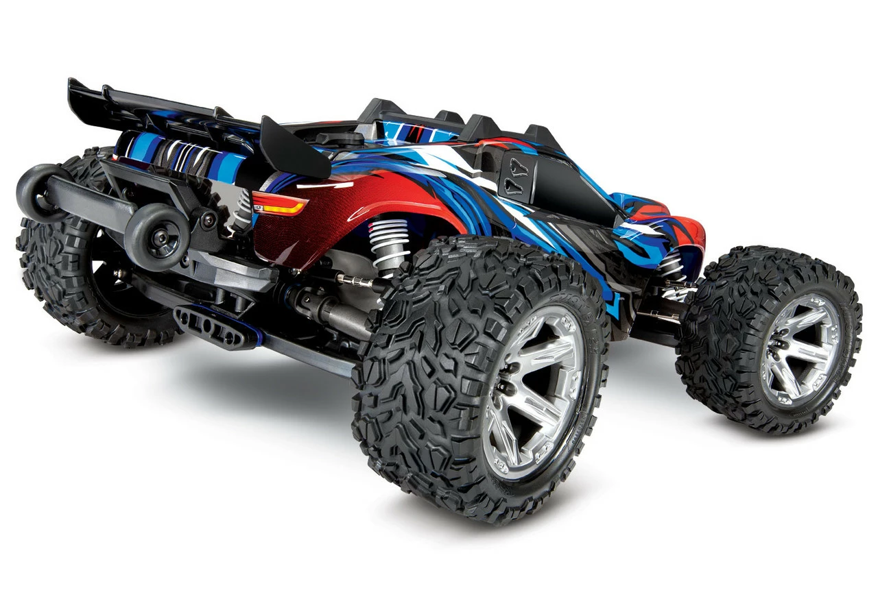 TRA67076-4BLE Traxxas Rustler VXL 4x4 Brushless RTR 1/10 4WD Truck - Blue 2 TRA67076-4BLE Traxxas Rustler VXL 4x4 Brushless RTR 1/10 4WD Truck - Blue - Image 2