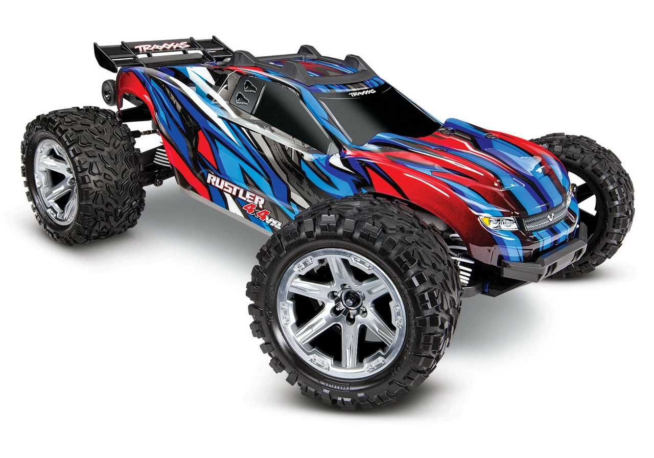 TRA67076-4BLE Traxxas Rustler VXL 4x4 Brushless RTR 1/10 4WD Truck - Blue 1 TRA67076-4BLE Traxxas Rustler VXL 4x4 Brushless RTR 1/10 4WD Truck - Blue