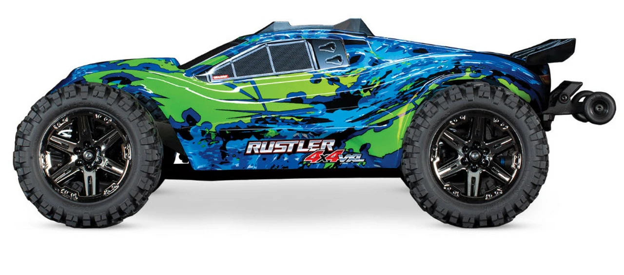 TRA67076-4GRN Traxxas Rustler VXL 4x4 Brushless RTR 1/10 4WD Truck - Green 5 TRA67076-4GRN Traxxas Rustler VXL 4x4 Brushless RTR 1/10 4WD Truck - Green - Image 5