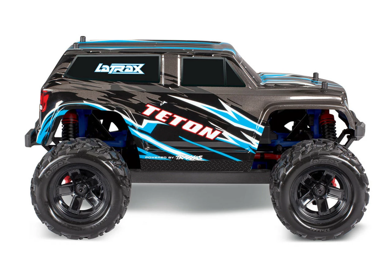 TRA76054-5BLK Traxxas LaTrax 1/18 Scale Teton 4WD Monster Truck - Black 2 TRA76054-5BLK Traxxas LaTrax 1/18 Scale Teton 4WD Monster Truck - Black - Image 2