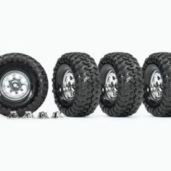 TRA8183X Traxxas Canyon Tire & Wheel Chrome TRX-4 1.9"
