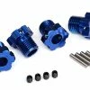 TRA8654 Traxxas Wheel Hubs Splined 17mm Blue-Anodized (4)