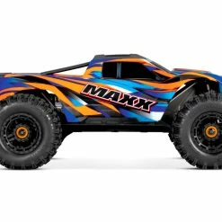 TRA89086-4ORGW TRAXXAS Maxx WideMaxx 1/10 Brushless RTR 4WD Monster Truck W/TQi 2.4GHz Radio & TSM - Orange