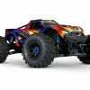 TRA89086-4YRW TRAXXAS Maxx WideMaxx 1/10 Brushless RTR 4WD Monster Truck W/TQi 2.4GHz Radio & TSM - Yellow/Red