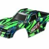 TRA9011G TRAXXAS HossÂ® 4X4 VXL Body W/ Window, Grille, And Lights Decal Sheet - Green