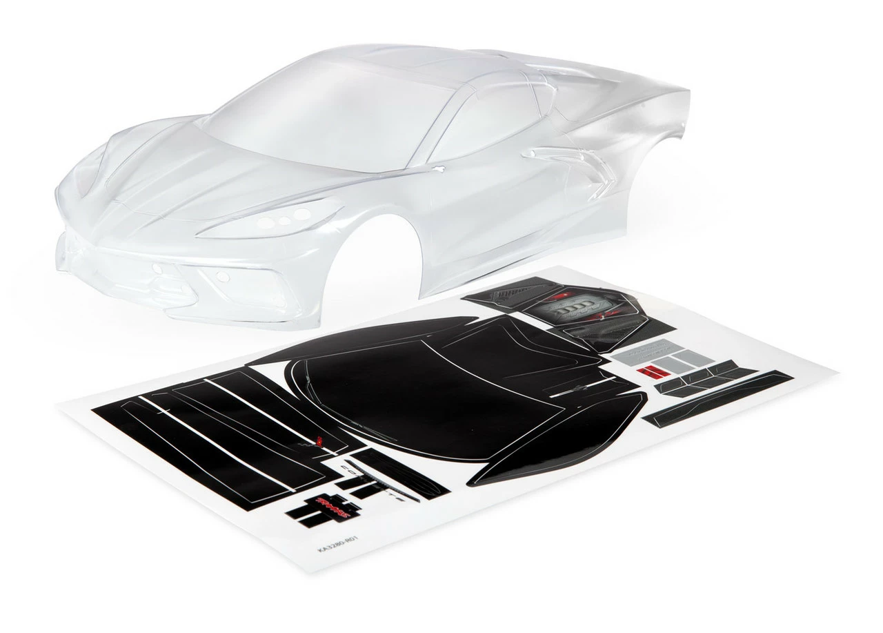 TRA9311 TRAXXAS Chevrolet Corvette Stingray Body - Clear 1 TRA9311 TRAXXAS Chevrolet Corvette Stingray Body - Clear