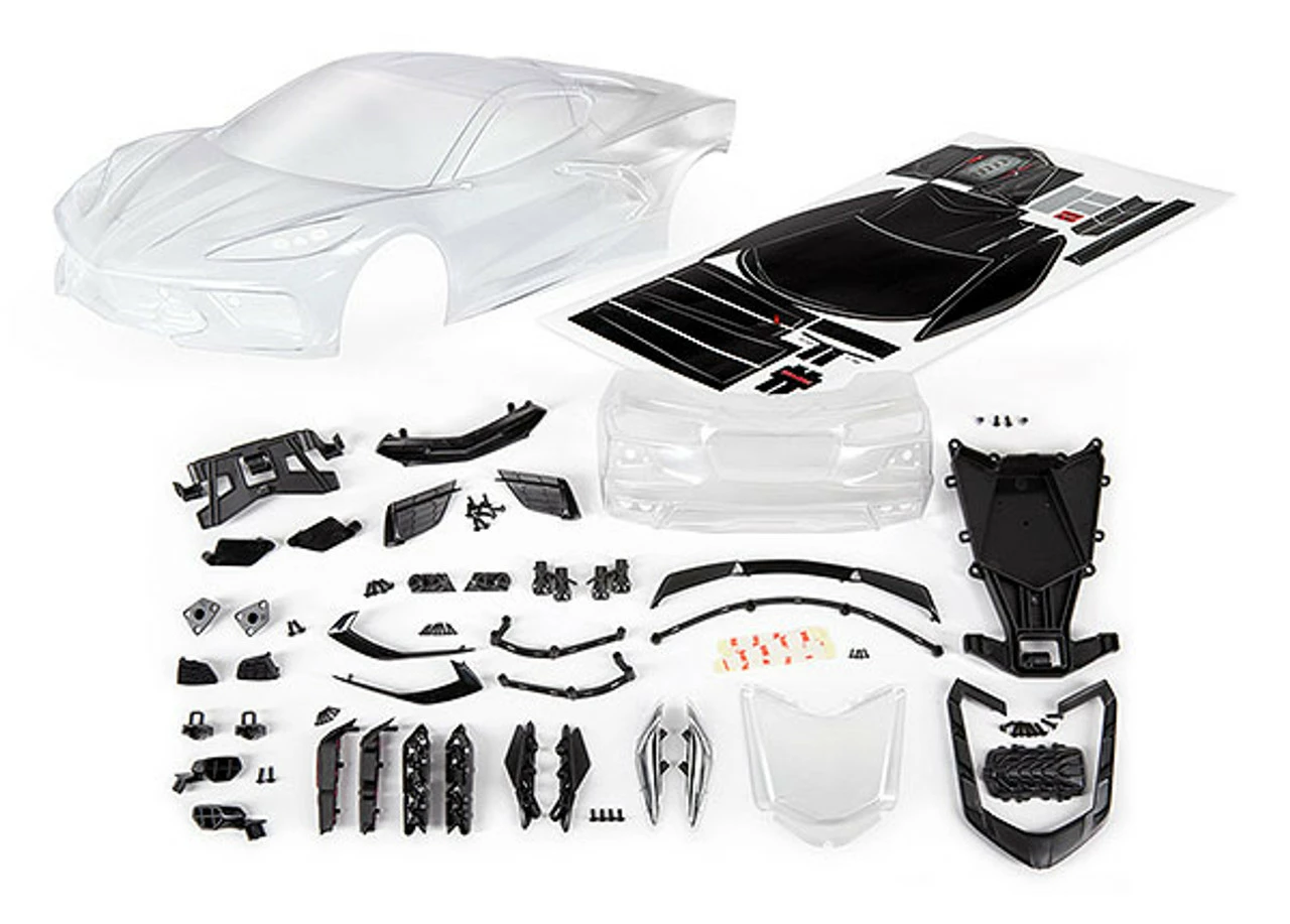 TRA9311 TRAXXAS Chevrolet Corvette Stingray Body - Clear 3 TRA9311 TRAXXAS Chevrolet Corvette Stingray Body - Clear - Image 3