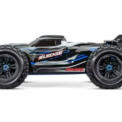 TRA95076-4BLUE TRAXXAS Sledge 1/8 Scale 4WD Brushless Electric Monster Truck With TQi 2.4GHz Traxxas Link - Blue -AIRPLANES SHOP tra95076 4blue 4 45829.1666283778